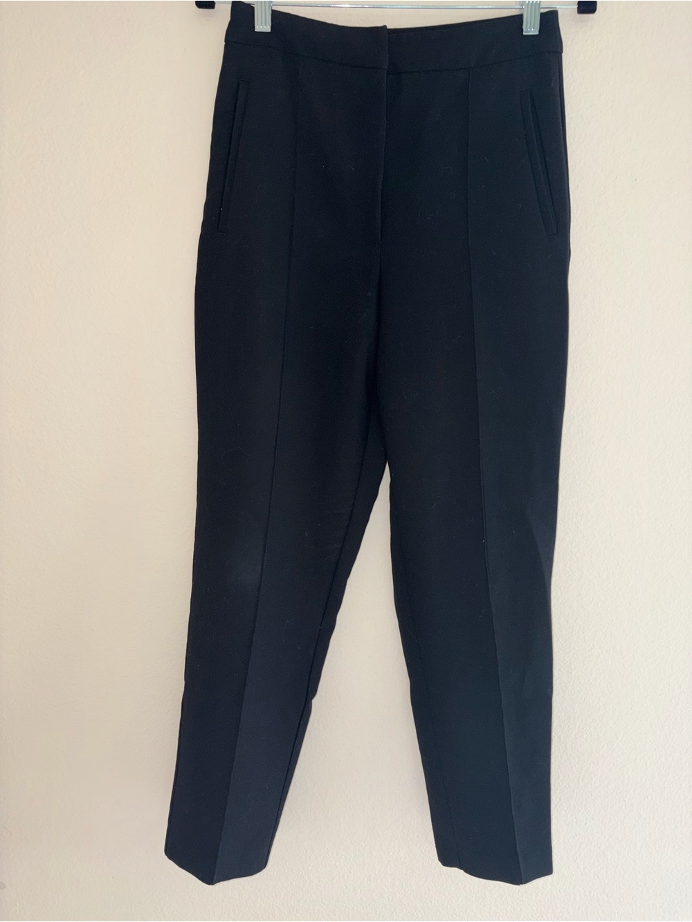 Zara Black Waistband Detail Trousers